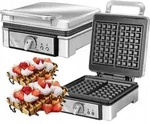 Starkes Waffeleisen 2 Waffeln MPM MGO-13 - Silber