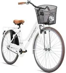 Bergsteiger Amsterdam 26 Zoll Damenfahrrad, ab 140 cm, Korb, Fahrrad-Licht,