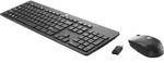 HP Slim Wireless Tastatur und Maus clavier RF sans fil Noir - Schwarz
