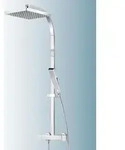Schulte Duschmaster Rain II D9635 mit Thermostat, Kopfbrause eckig
