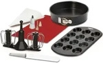 Krups XF5560 Prep&Cook Zubeh&ouml;r Set, schwarz/wei&szlig;/rot - Schwarz