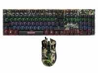 Marvo KM435 Camouflage Battle Set - mechanische Gaming - Tastatur und