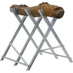 Holzs&auml;gebock klappbar 82x80x77 cm Stahl verzinkt 150 kg Traglast Kettens&auml;gebock