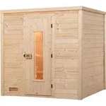 weka Premium-Massivholzsauna 45 mm BERGEN 2 HT x B x T x H x 196 x 195 x 205 - Braun
