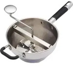 Masterclass Elektrischer Hochleistungs-Kartoffelstampfer und P&uuml;rierstab, Metall,