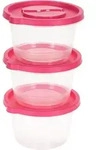 Vorratsdosen-Set, 3-teilig pink neuetischkultur - Rosa