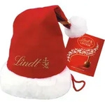 Lindt Weihnachtsmann-M&uuml;tze inkl. 38 Lindor Minis, 175g