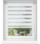 Doppelrollo Verdunkelungsrollo Fenster ohne Bohren Klemmfix 45x150cm wei&szlig;...