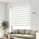 Verdunkelungsrollo Doppelrollo Fenster ohne Bohren Premium 120x175cm wei&szlig;...