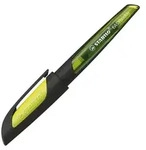 STABILO Schulf&uuml;ller mit Standard-Feder M - EASYbuddy in schwarz/limette - blau