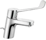 Kludi Pure & Easy Care Waschtisch-EHM 70 m. KLINIK HEBEL 180mm Chrom, 1 Stk. - Silber