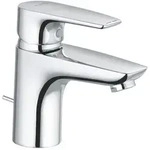 Kludi Pure&Solid WT-Einhandmischer 75 DN15 mit Ablaufgarnitur Chrom, 1 Stk. - Silber