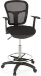 hjh OFFICE Counterstuhl TOP WORK 108 Arbeitsstuhl mit Armlehnen Stoff / Netzstoff -