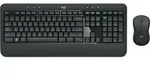 Logitech 920-008683, Kabellos, RF Wireless, Membran Key Switch, QWERTY, Schwarz, Maus