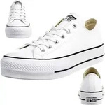 Converse C Taylor All Star LIFT CLEAN OX Chuck Sneaker Leder plateau 561680C,