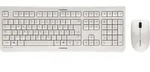 CHERRY DW 3000 Tas&shy;ta&shy;tur-Maus-Set, kabellos, deutsches QWERTZ Layout, grau - Wei&szlig;