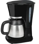 Exquisit KA 6501 sw Kaffeemaschine | Thermoskanne | 4-8 Tassen | schwarz - Schwarz