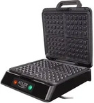 Adler AD 3036, 4 Waffel(n), Kreis, Schwarz, Grau, Kunststoff, 1500 W, 250 mm -