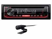 JVC KD-T702BT CD MP3 Autoradio USB Bluetooth AUX rote Beleuchtung