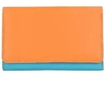 MyWalit Medium Tri-fold Geldb&ouml;rse I Leder 14 cm - Orange