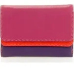 MyWalit Double Flap Wallet Geldb&ouml;rse Leder 13 cm - Rosa