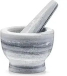 zeller M&ouml;rser & St&ouml;&szlig;el-Set MARMOR DH 12x9 cm - Grau