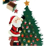 SPIELWERK&reg; Adventskalender Weihnachtsmann zum Bef&uuml;llen 24 T&uuml;rchen wiederverwendbar