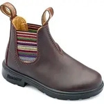Blundstone Blundstone 1413 Braun Stripes Leather with Striped Elastic (Kids) Leder