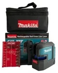Makita SK105DZ, 25 m, 3 mm/m, 4&deg;, Rot, Bezugspegel, Schwarz, Blau