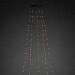 Konstsmide Weihnachtsbeleuchtung LED Baummantel Ring Tropfen 5Str&auml;.&agrave;36Dio - Silber