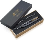 Golden Curl Titanium Gl&auml;tteisen GL829 (Gold) 2 in 1 zum Gl&auml;tten und Locken -