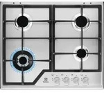 Electrolux KGS6436SX, Edelstahl, Integriert, 60 cm, Gaskochfeld, Edelstahl, 4 Zone(n)