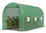 Outsunny Foliengew&auml;chshaus Gew&auml;chshaus Treibhaus Tomatenhaus mit Fenster - Gr&uuml;n