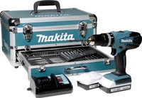 Makita HP457DWEX4, Makita HP457DWEX4, Handbohrmaschine, Schwarz, Blau, 1,3 cm, 1400