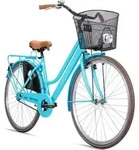 Bergsteiger Amsterdam 26 Zoll Damenfahrrad, ab 140 cm, Korb, Fahrrad-Licht,