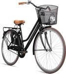 Bergsteiger Amsterdam 26 Zoll Damenfahrrad, ab 140 cm, Korb, Fahrrad-Licht,