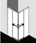 Kermi NIC2L10020VAK Eck-Halbteil links Nica C2L 1000x - Silber