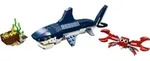 LEGO Creator Bewohner der Tiefsee, Spielzeug mit Meerestieren Figuren: Hai, Krabbe,