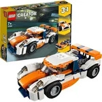 LEGO 31089 Creator Rennwagen, Speedboot oder klassischer Rennwagen, 3-in-1 Bauset,