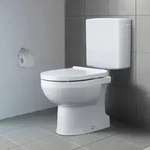 Duravit No. 1 Stand-WC Rimless, Abgang senkrecht - Wei&szlig;