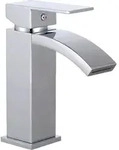 SCH&Uuml;TTE CASCATA Waschtischarmatur mit Zugstange, Wasserhahn Bad mit Ablaufgarnitur,