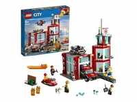 LEGO 60215 City Feuerwehr-Station, Feuerwehr-Spielzeug für Kinder mit...