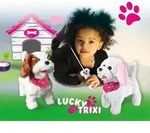 Lucky RC Pl&uuml;schhund Weiss/Braun 27MHz - Wei&szlig;/Braun
