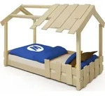 WICKEY Kinderbett Hausbett CrAzY Beach Holzbett 90 x 200 cm