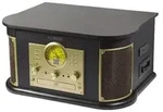 Technaxx TX-103, Audio-Plattenspieler mit Riemenantrieb, Halbautomatisch, Schwarz,