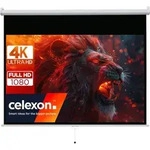 celexon basic Rollo-Leinwand 90" | 200x113 cm 16:9 | ausziehbare Full-HD 4K