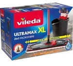 Vileda UltraMax XL Komplettbox Bodenwischer mit Wischer, Wischbezug und Eimer -