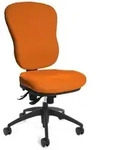 Topstar B&uuml;rostuhl Wellpoint 30 SY, 8060 BC4 orange, schwarz Stoff - Orange