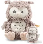 Steiff Pl&uuml;sch Ollie Eule Spieluhr - Kuscheltier 21 cm Baby Geschenk - Beige