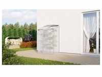 Vitavia Anlehn-Gewächshaus "Styx 900" aluminium eloxiert 0,9 m2 4 mm HKP